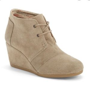 Wedge desert booties